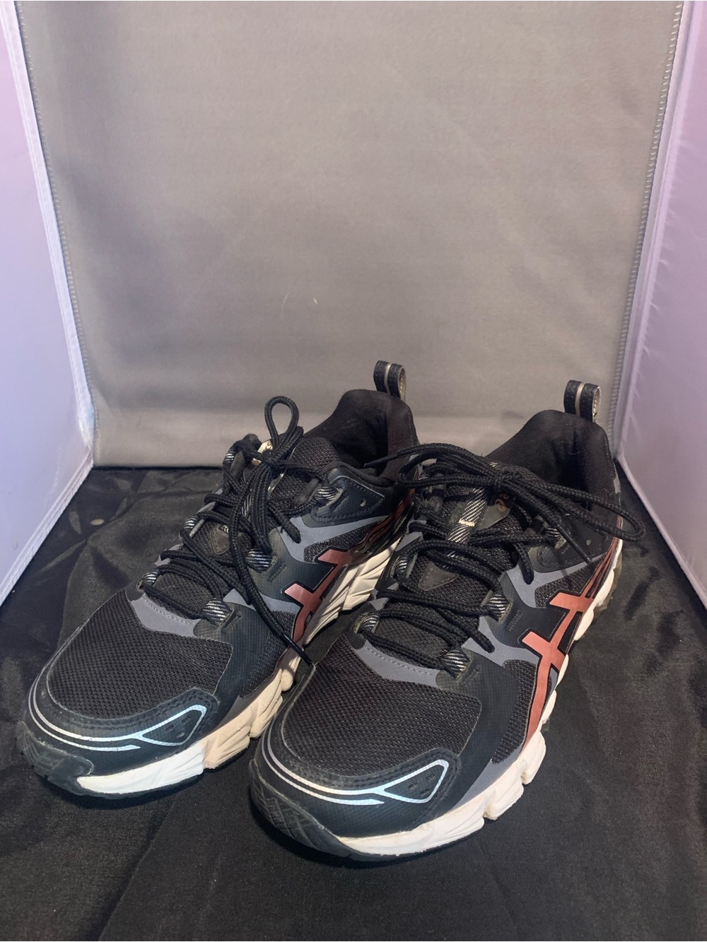 Women’s Asics Gel-Quantum 180 Sneakers in Black & Rose Gold